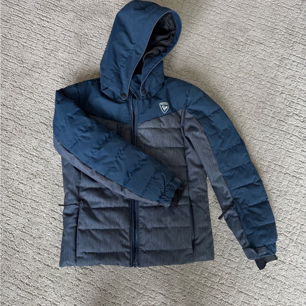 Rossignol Blue Ski Coat - signed by Mikaela Shiffrin in Vail, CO